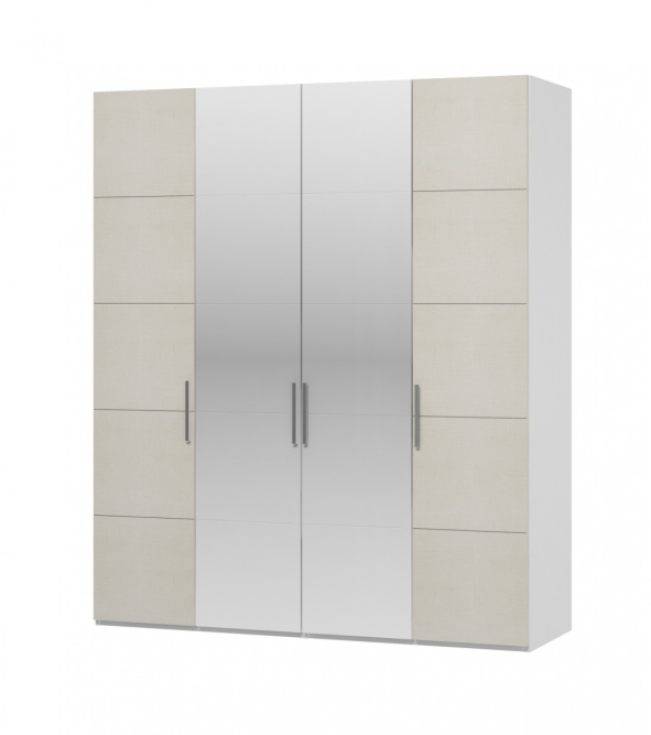 Шкаф 4-х дверный Вива ( ШР-1 + ШР-2+ ШР-1 с зеркалами )