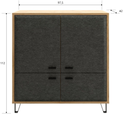 Тумба Грейс KOM4D