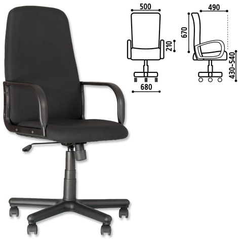 Кресло офисное "Diplomat", черное