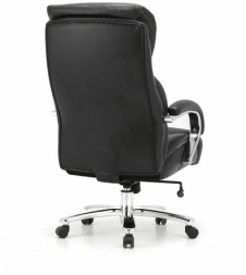 Кресло из натуральной кожи BRABIX PREMIUM "Pride HD-100", НАГРУЗКА до 250 кг, черное, 531940