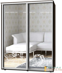 Шкаф-купе 2х дв Стандарт Пескоструй № 91