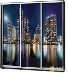 Шкаф купе 3х дв Фотопечать № 90