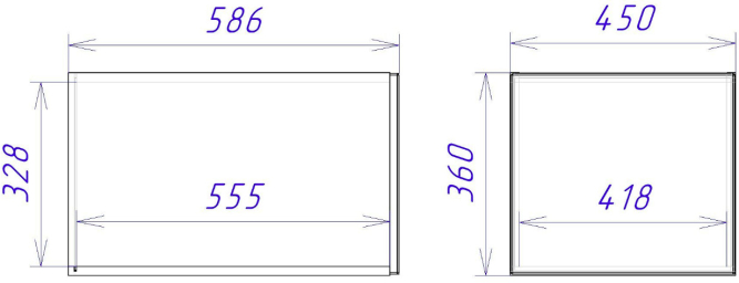Шкаф АГ-45 Женева (ЛДСП)