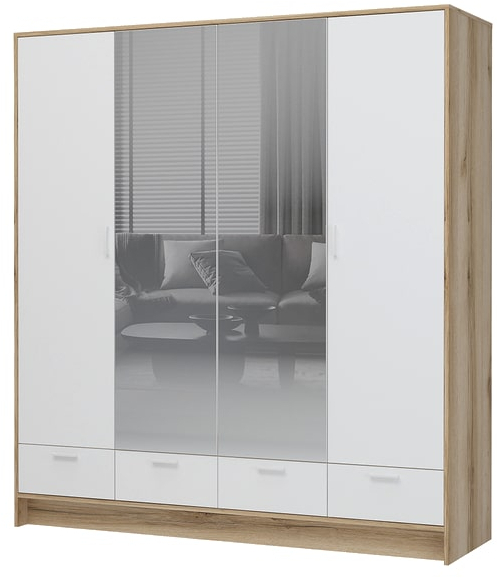 Шкаф 4-створчатый с зеркалом ШК-04 Ирис (СМ)