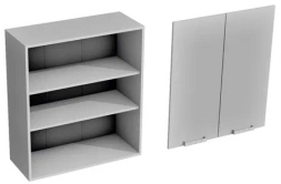 Верхний шкаф В-800 Орхидея