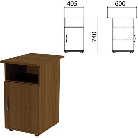 Тумба приставная Эко  дверь, полка