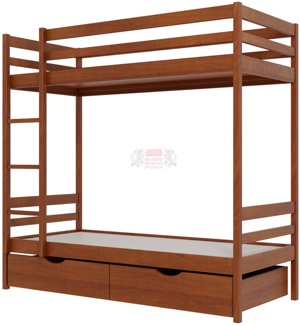 Кровать 2-х ярусная  №1 из массива