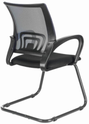 Кресло для приемных и переговорных BRABIX "Fly CF-100", серое/черное, 532089