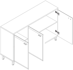 Тумба Грейс KOM3D