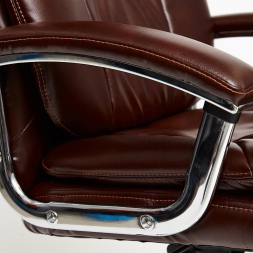 Кресло SOFTY LUX кож/зам, коричневый, 2 TONE