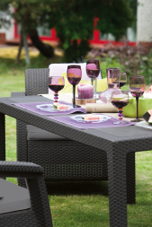 Комплект садовой мебели из ротанга Корфу Фиеста (Corfu fiesta) капучино