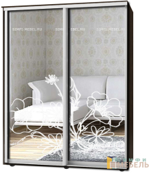 Шкаф-купе 2х дв Стандарт Пескоструй № 92