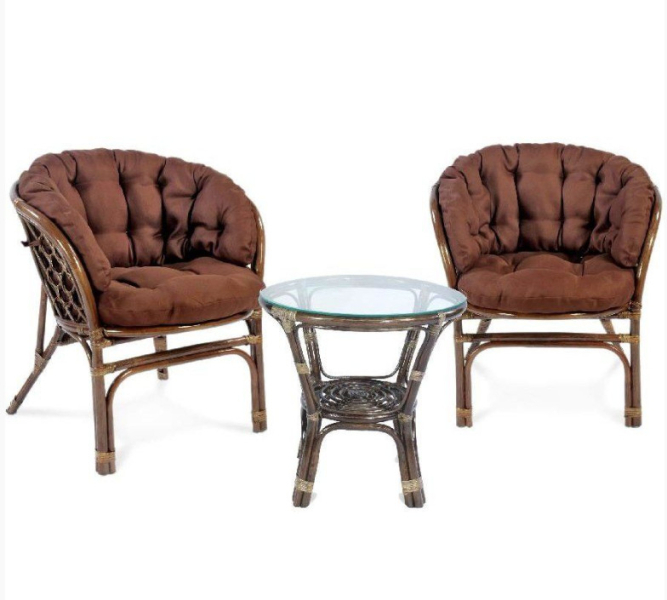 Набор мебели Багамы Премиум мини коньячный/коричневый