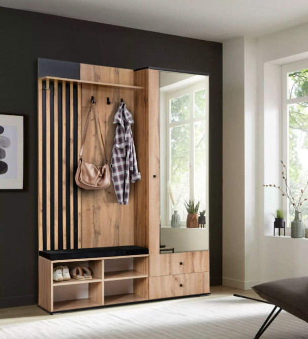 Шкаф для прихожей 51.22 Либерти (h = 20 мм) (с зеркалом)