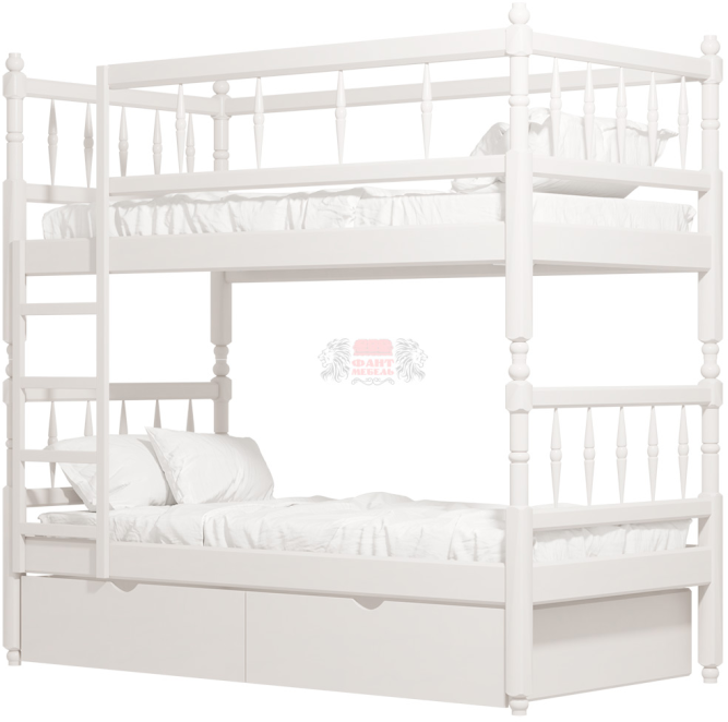 Кровать 2-х ярусная №2 из массива