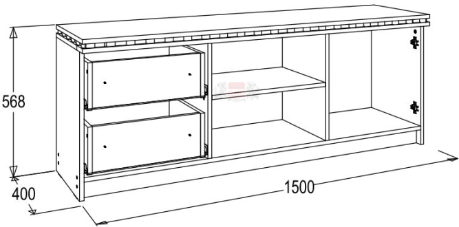 Тумба для теле-радио аппаратуры Ольга 13