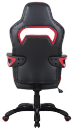 Кресло компьютерное BRABIX &quot;Nitro GM-001&quot;, ткань, экокожа, черное, вставки красные, 531816