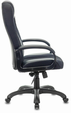 Кресло компьютерное BRABIX PREMIUM "Rapid GM-102", НАГРУЗКА 180 кг, экокожа/ткань, черное/серое, 532105