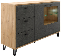 Тумба Грейс KOM2W3S с подсветкой