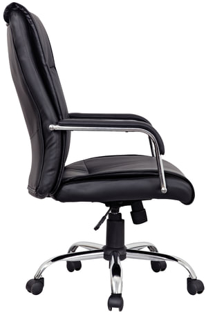 Кресло офисное BRABIX "Space EX-508", экокожа, хром, черное, 530860