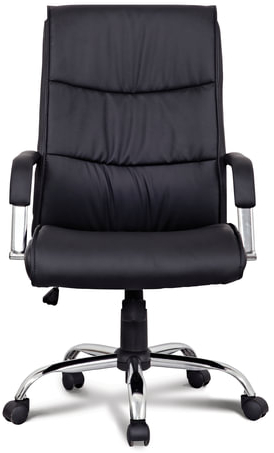 Кресло офисное BRABIX "Space EX-508", экокожа, хром, черное, 530860