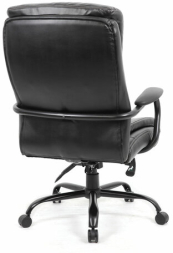 Кресло офисное BRABIX PREMIUM &quot;Heavy Duty HD-004&quot;, НАГРУЗКА до 200 кг, экокожа, черное, 531942