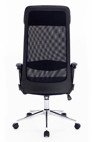 Кресло офисное BRABIX "Flight R EX-541", хром, ткань TW, сетка, черное, 532517
