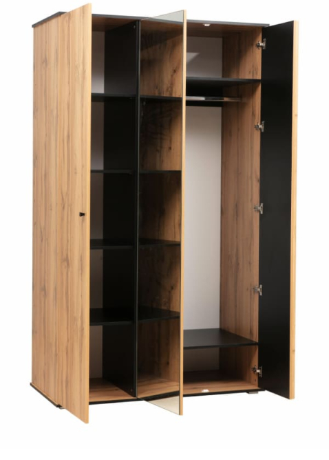 Шкаф для одежды 51.14 Либерти (3-х дверный) (опора h = 20 мм)