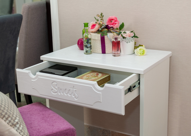 Туалетный столик ДримСтар ДС-1 белое дерево