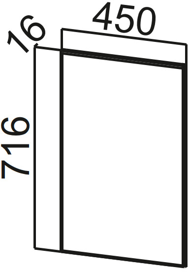 Фасад для посудомоечной машины Модус