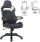 Кресло компьютерное BRABIX "Nitro GM-001", ткань, экокожа, черное, 531817