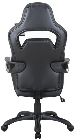 Кресло компьютерное BRABIX "Nitro GM-001", ткань, экокожа, черное, 531817