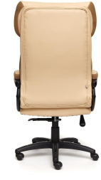 Кресло DUKE кож/зам/ткань, бежевый/бронза, 36-34/21