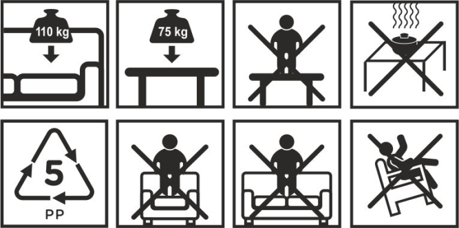 Комплект садовой мебели из ротанга Корфу Уикенд (Corfu Weekend) графит