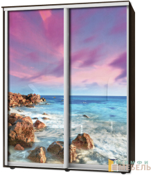 Шкаф-купе 2х дв Стандарт Фотопечать № 122