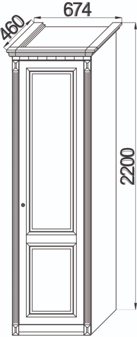 Шкаф +карниз Деметра