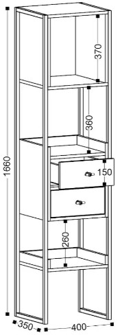 Стеллаж Берген 3