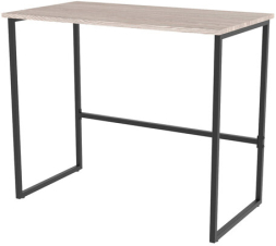 Стол BRABIX "SMART CD-020", 900х500х770 мм, ЛОФТ, металл/ЛДСП ясень шимо светлый, каркас черный, 641949
