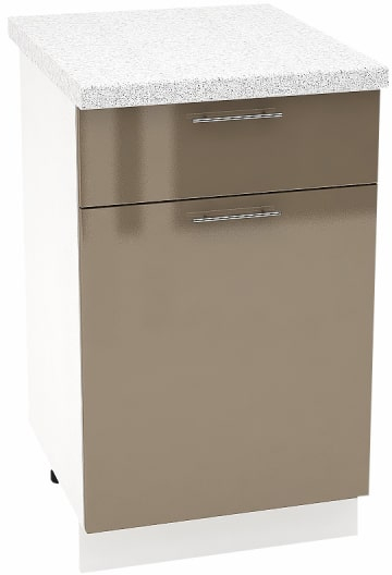 Шкаф нижний 1 ящик Кухня Валерия ШН1Я 500 (глянец)