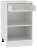 Шкаф нижний 1 ящик Кухня Валерия ШН1Я 500 (глянец)