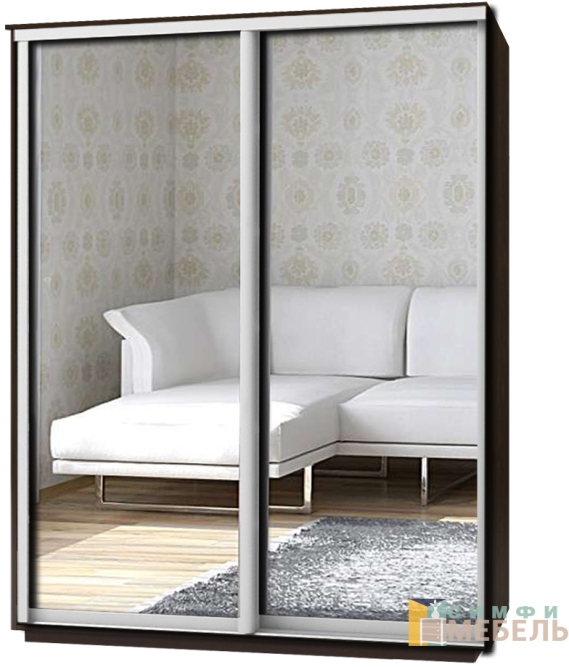 Шкаф-купе 2х дв ПРОМО комби-4 Зеркало