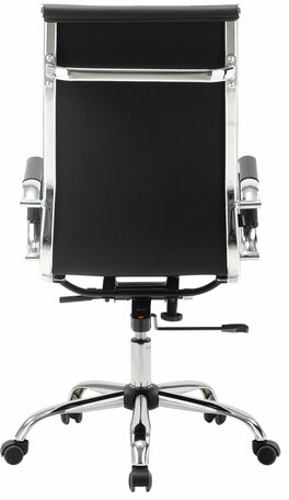 Кресло офисное BRABIX "Energy EX-509", экокожа, хром, черное, 530862
