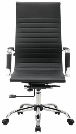 Кресло офисное BRABIX "Energy EX-509", экокожа, хром, черное, 530862