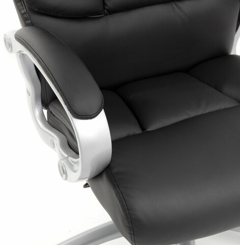 Кресло офисное BRABIX PREMIUM "Blocks HD-008", НАГРУЗКА до 200 кг, экокожа, черное, 531944