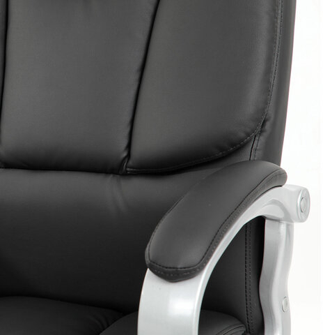 Кресло офисное BRABIX PREMIUM "Blocks HD-008", НАГРУЗКА до 200 кг, экокожа, черное, 531944