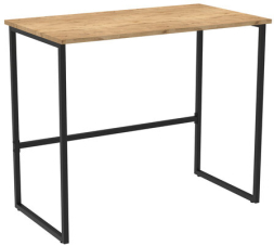 Стол BRABIX "SMART CD-020", 900х500х770 мм, ЛОФТ, металл/ЛДСП бунратти, каркас черный, 641950
