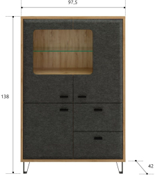 Тумба Грейс KOM2W1D2S