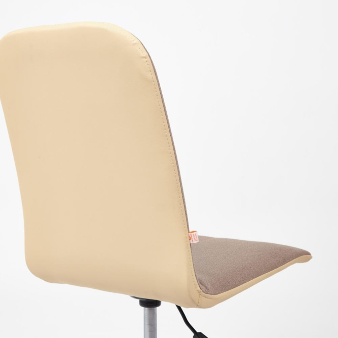 Кресло RIO экошерсть/кож/зам, коричневый/бежевый, 1811-5/36-34