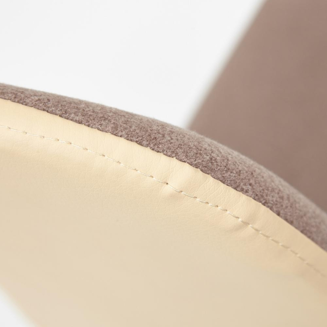 Кресло RIO экошерсть/кож/зам, коричневый/бежевый, 1811-5/36-34