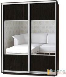 Шкаф-купе 2х дв ПРОМО комби-2 Венге магия